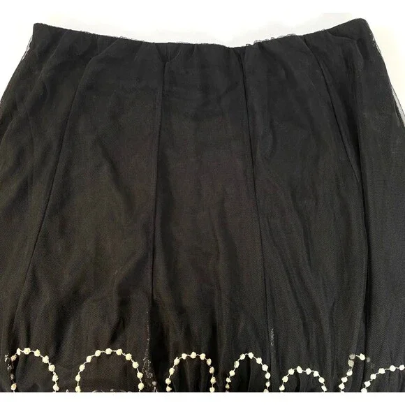 Style and Co Tulle Embroidered Layered Skirt Plus Sz 2X Multicolor Lined Flaws - Picture 4 of 14